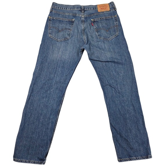 Levi Strauss Co Mens Jeans 505 Straight Fit Size 34x30 Blue Denim *Measured - Picture 2 of 14